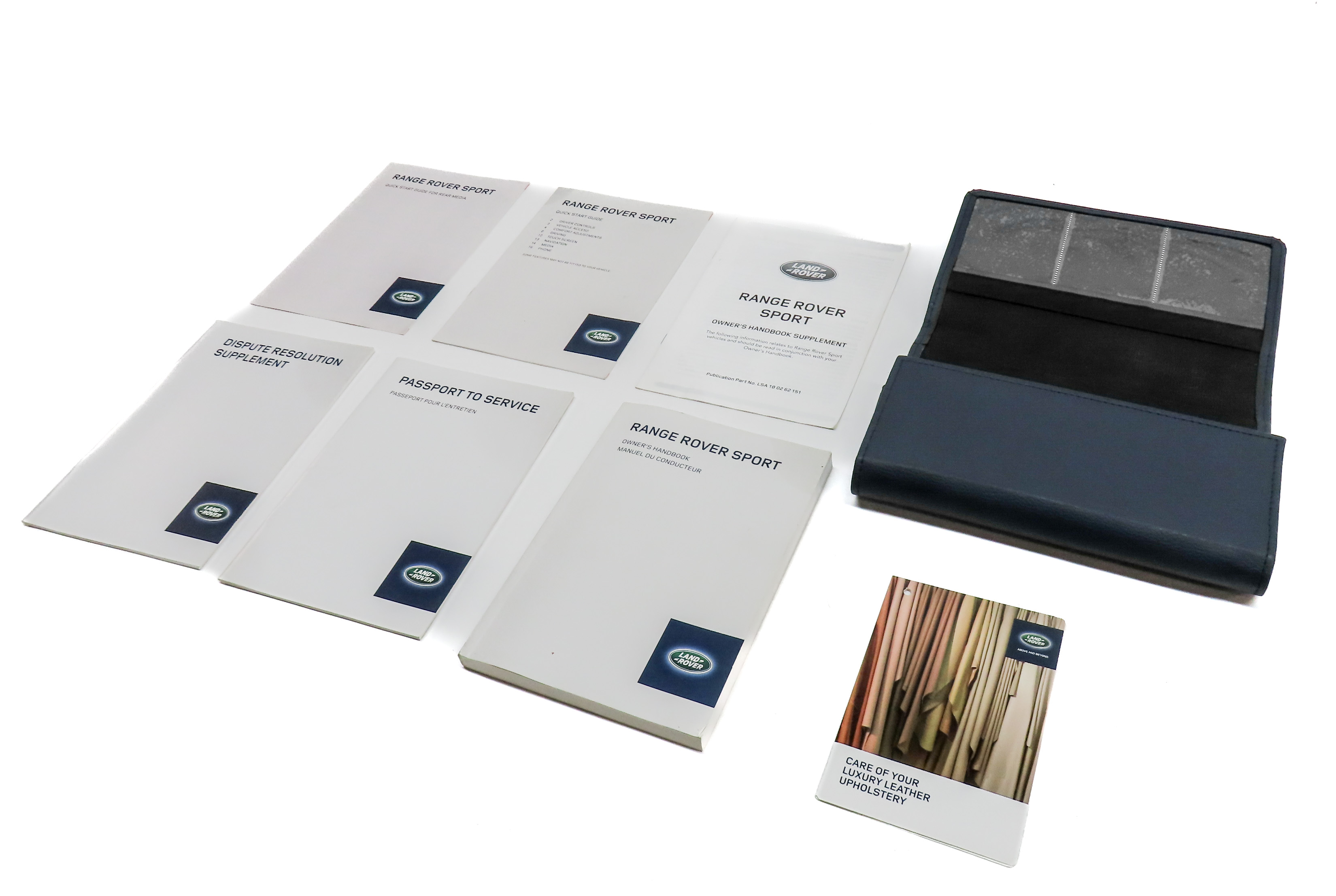 2015 RANGE ROVER SPORT (L494) 3.0L SUPER ENGINE OWNERS MANUAL BOOKLET SET w/CASE — exact item pictured